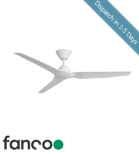 Fanco Infinity-iD 3 Blade 48" DC Ceiling Fan with DC Wall Control in White